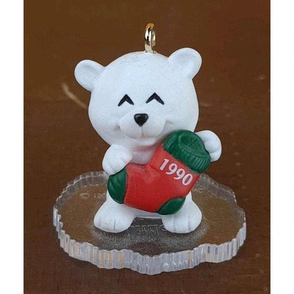Hallmark Keepsake Miniature Ornament Little Frosty Little‎ Seal Little Bear 1990